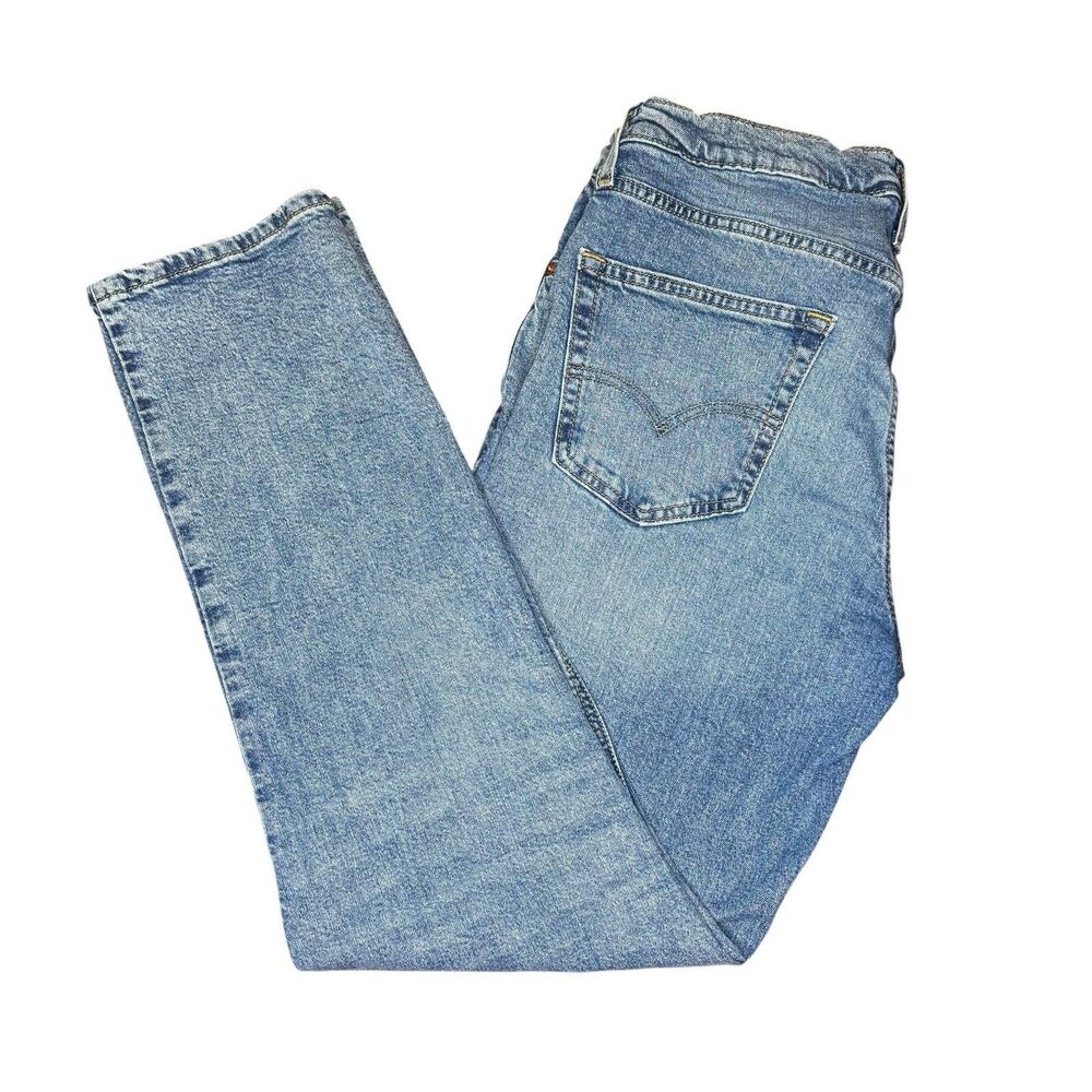 Levis 541 Men 34x34 (32x34) Athletic Taper Fit Medium Blue Wash Stretchable - Picture 6 of 7